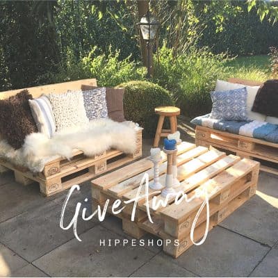 Musthave – Complete Loungeset van houten pallet tuinmeubels + tuinkussens