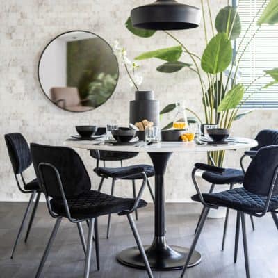 De perfecte eetkamerstoelen bij een trendy ronde eettafel of een rechte eethoek